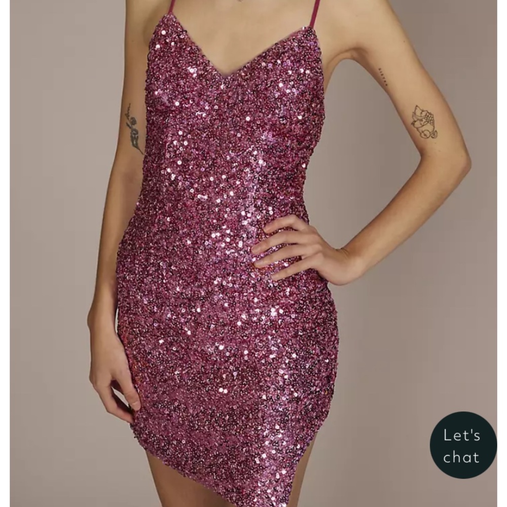 Jules & Cleo Brand New Pink Sequin Dress - 4